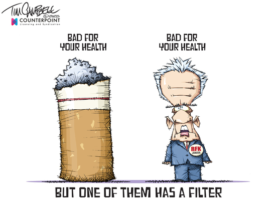 Cartoon by Tim Campbell Cartoon by Tim Campbell