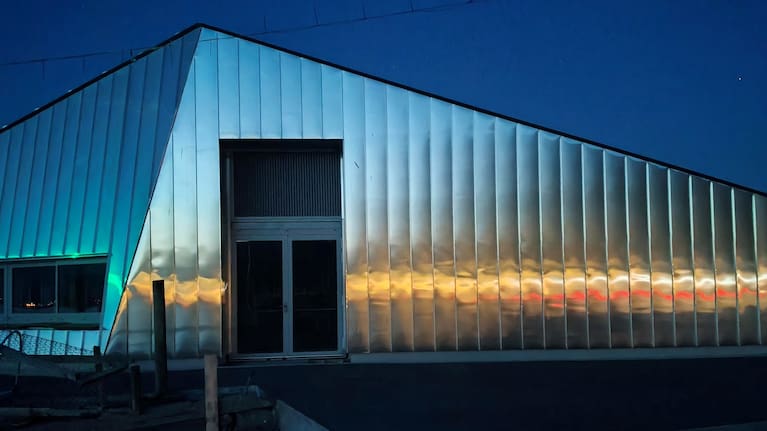 The first building on Kaikōura’s Wakatu Quay redevelopment was completed last year. (Source: Luke Chambers – LMC Builders)