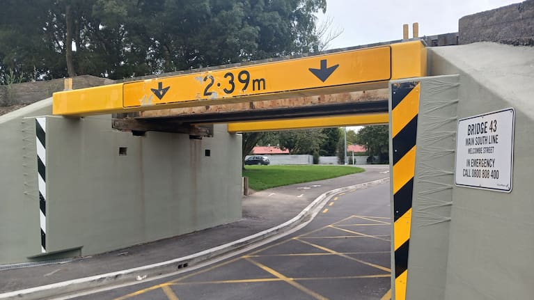 The new steel impact beam was installed at the end of 2025. 