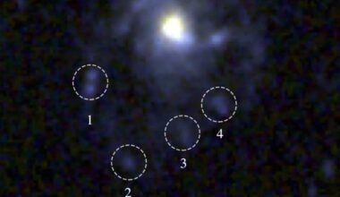 The Newly Discovered Galaxy Has Four Possible Tentacles, Marked By Dashed Circles