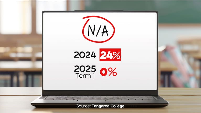 The number of students receiving a Not Achieved grade also dropped from 24% to zero.	