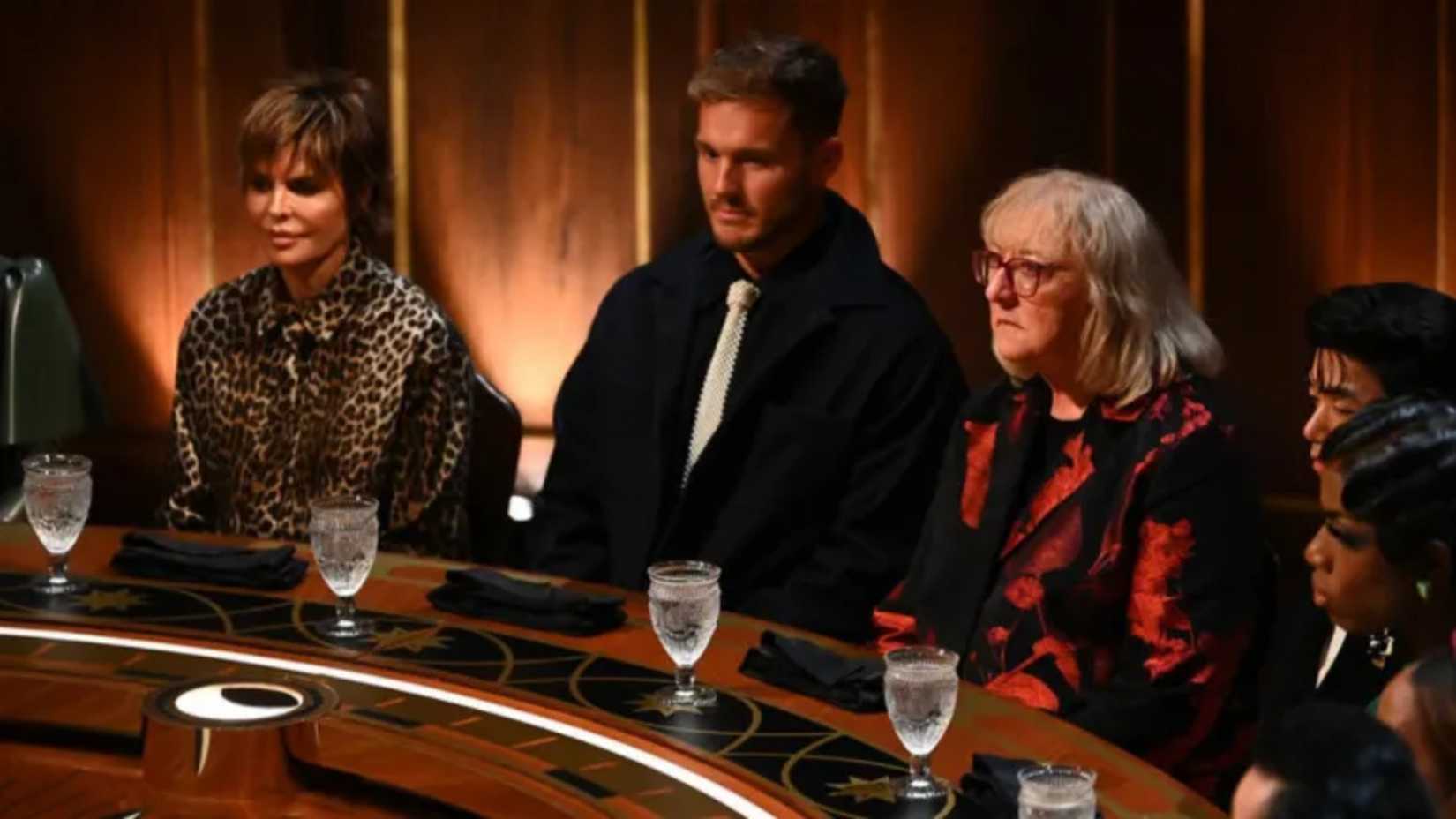 The Traitors Season 4's Lisa Rinna, Colton Underwood, Donna Kelce, Eric Name, and Monet X Change at the Roundtable