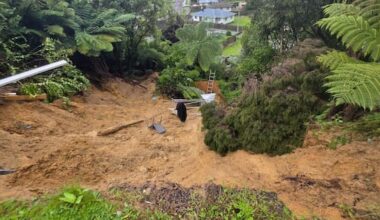 Family 'left with nothing' after large slip hits Lower Hutt home