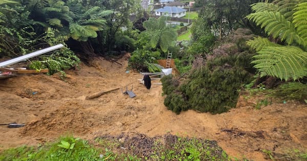 Family 'left with nothing' after large slip hits Lower Hutt home