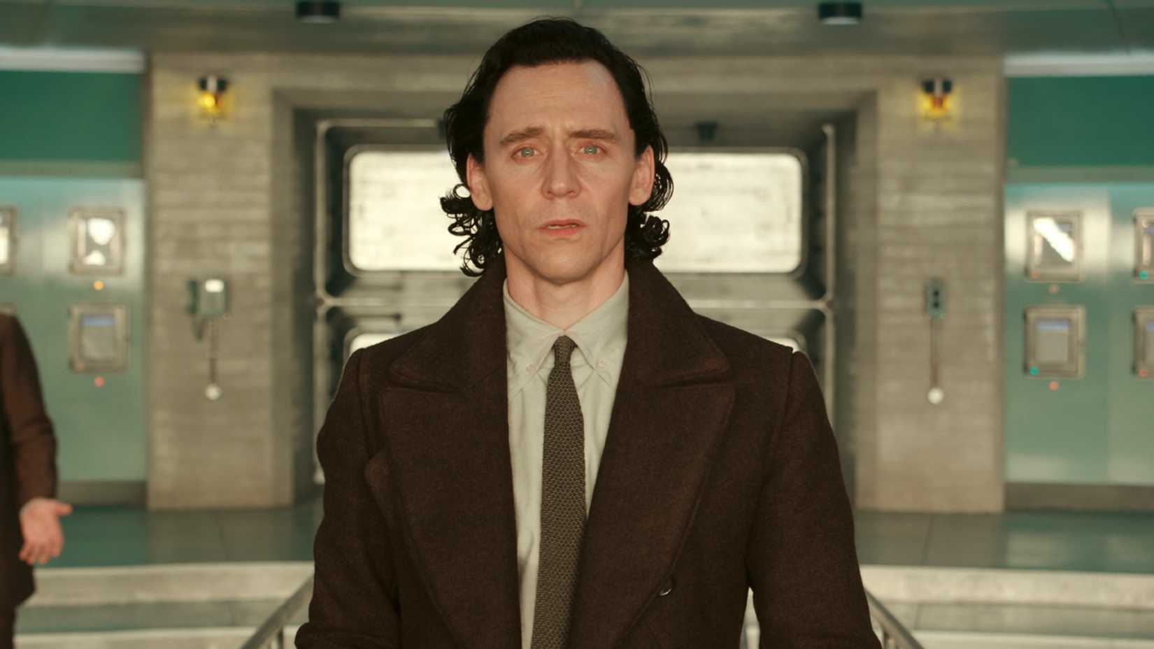 Tom Hiddleston looking shocked as Loki in Loki season 2