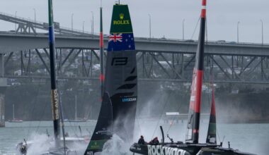 Two sailors are injured after a crash between New Zealand and France yachts at a SailGP race
