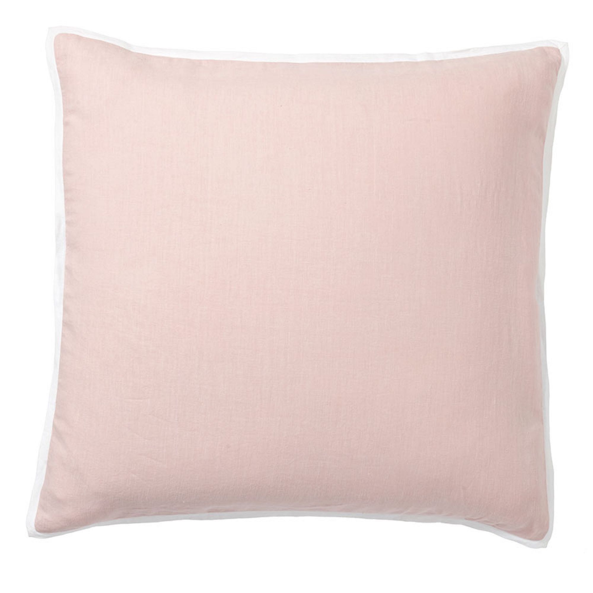 Belgian Flax Linen Contrast Flange Sham, $150 at Pottery Barn