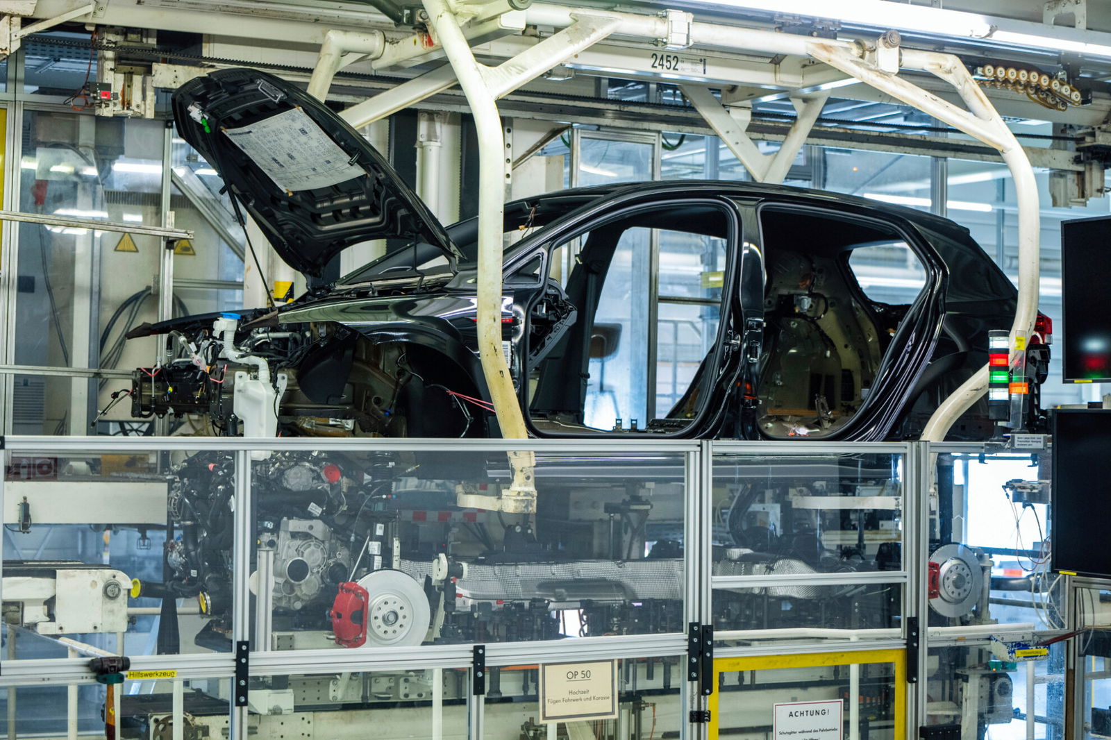Production of the Volkswagen Golf Mk8 in Wolfsburg