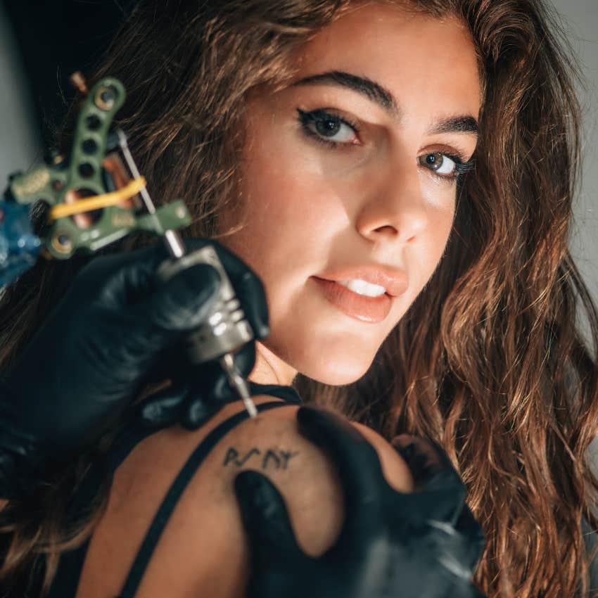 woman sending an intentional message with tattoo doesn't make her boring