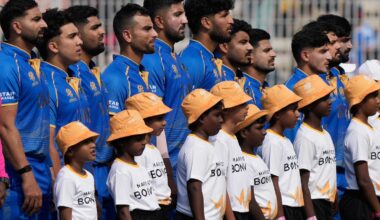 UAE bats first against New Zealand at T20 World Cup. Pakistan faces US