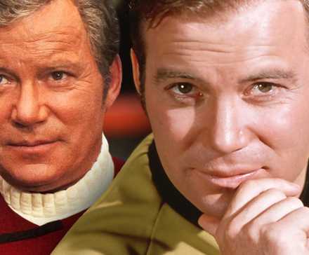 young captain kirk and old captain kirk in star trek