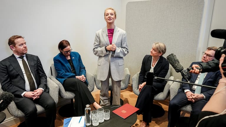 Yulia Navalnaya, human rights activist and wife of Russian opposition leader Alexei Navalny, gives a press statement on the death and circumstances of her husband's death on the sidelines of the Munich Security Conference