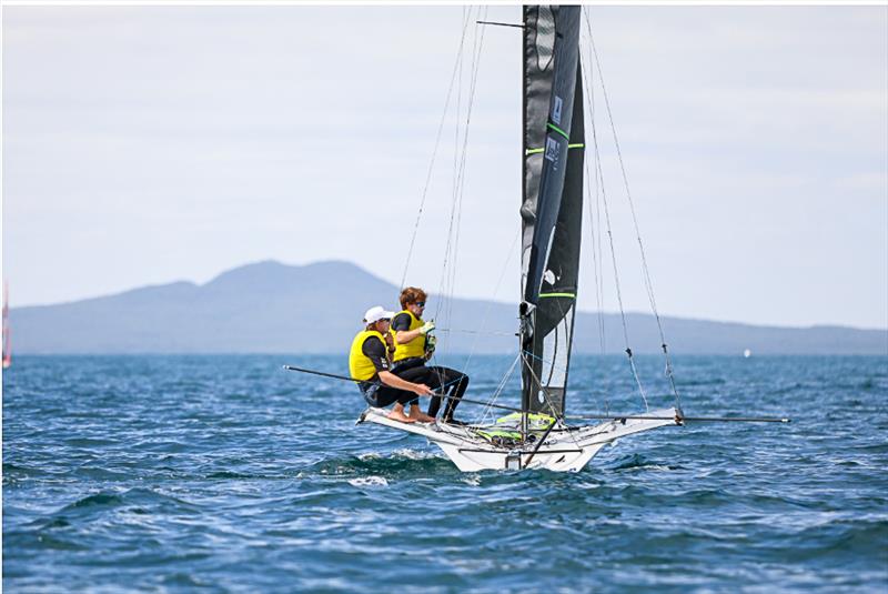 Kiwi 49er crew shines as world stars flock to Oceanbridge Sail Auckland