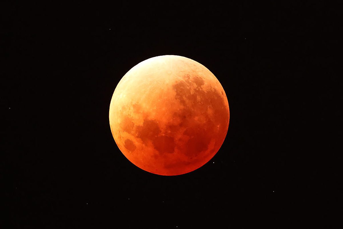 The lunar eclipse of March 3, 2026 over Auckland, New Zealand. Photo by Phil Walter/Getty Images