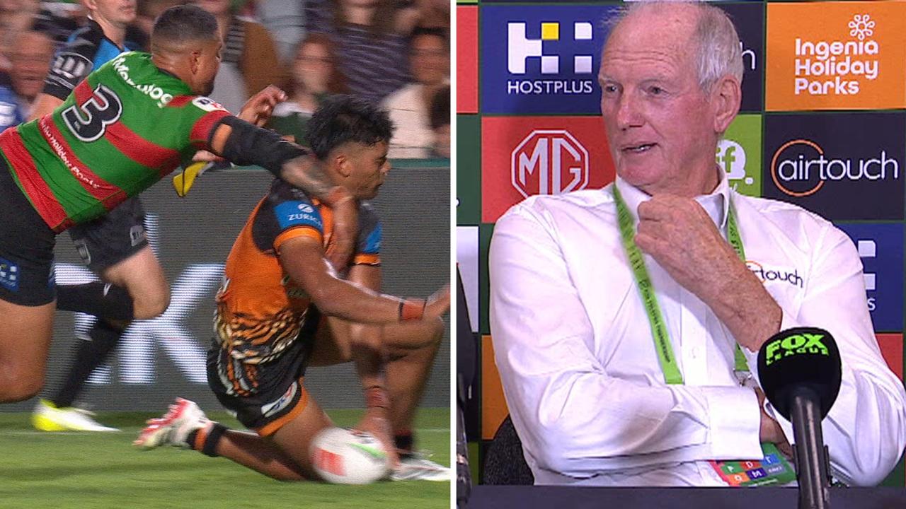 Wayne Bennett press conference, Cameron Murray, South Sydney Rabbitohs vs Wests Tigers, Jye Gray, Latrell Mitchell, Round 3