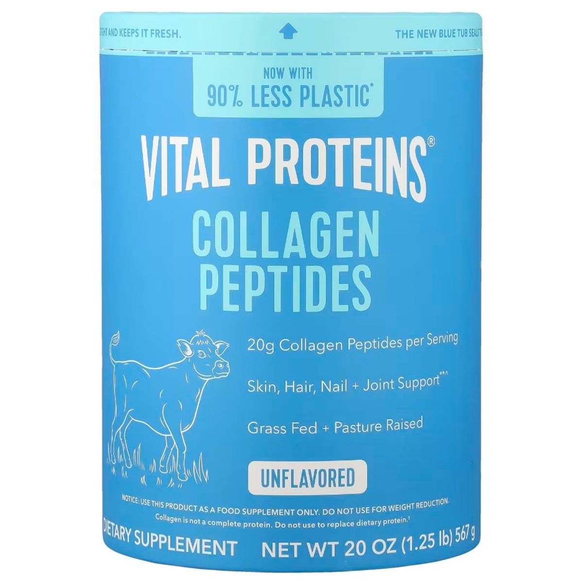 Vital Proteins, Collagen Peptides, Unflavoured, 20 oz (567 g)