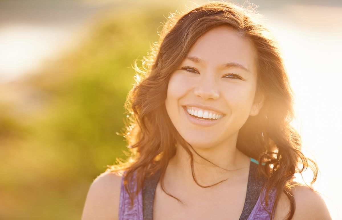 woman in the sunshine