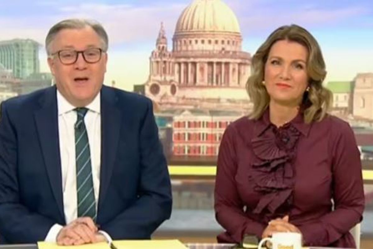 Ed Balls and Susanna Reid hosted today's Good Morning Britain