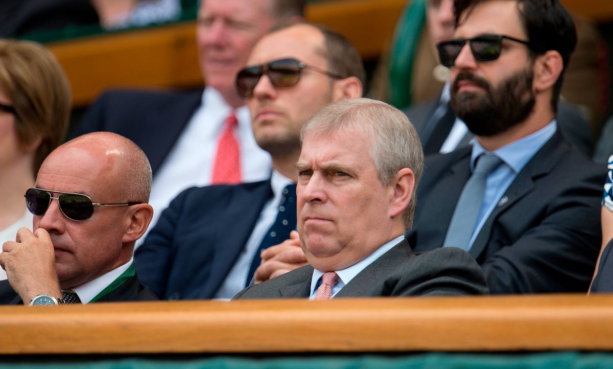 Andrew Mountbatten-Windsor seen in 2013 at Wimbledon