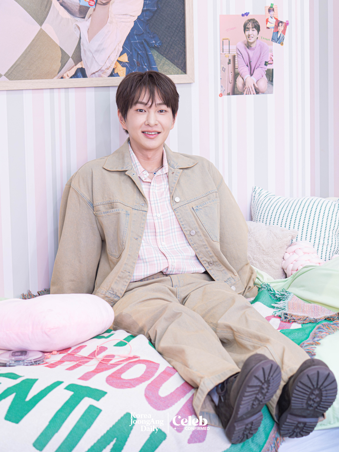 Onew during a press event for the release of his fifth EP “Tough Love,” at Yeonghwa 104 in Seongdong District on March 9 [DANIELA GONZALEZ PEREZ]