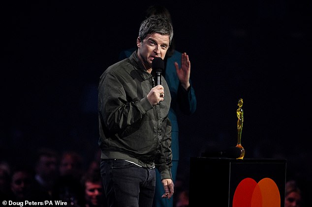 Noel Gallagher hailed his brother Liam while he accepted Songwriter of the Year gong at the 2026 BRIT Awards at Co-op Live Arena in Manchester on Saturday night