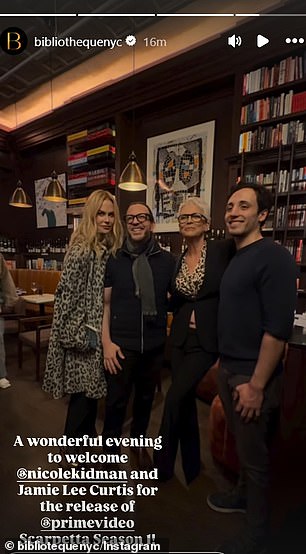 Fans of the Hollywood vets posted Instagram footage of the pair's 'wonderful evening'