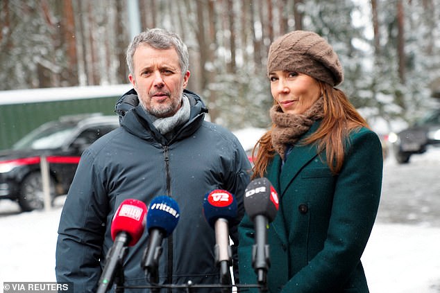 King Frederik and Queen Mary, pictured here in Lithuania in January, currently have a heavy schedule of royal engagements both within Denmark and in neighbouring countries