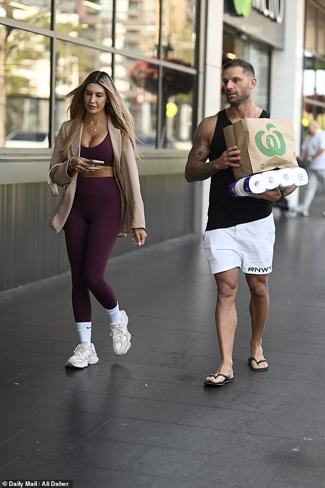 Gia (pictured with husband Scott McCristal) rocked Wednesday's Dinner Party #5 by bringing out the infamous WhatsApp texts we published three weeks ago