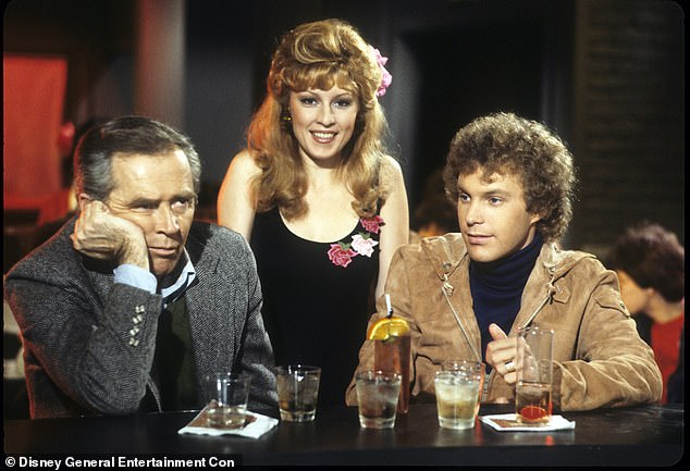 Danese with James Broderick and Gary Frank in 1978