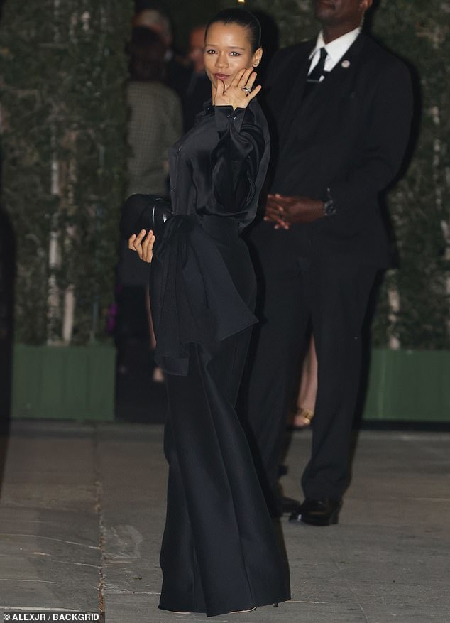 Stars galore flooded into the fete, including Taylor Russell, who starred in the 2022 Luca Guadagnino feature Bones and All alongside none other than Chalamet