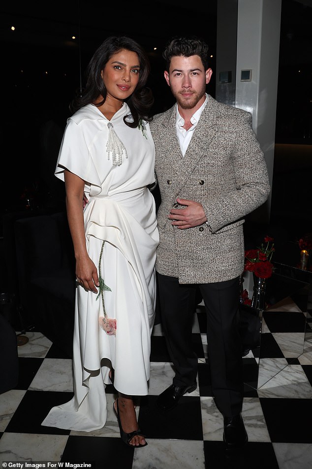 Priyanka Chopra Jonas and Nick Jonas made for a handsome couple at the party