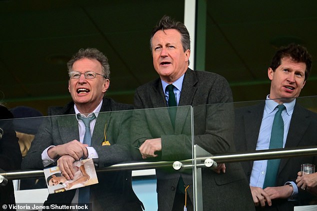 Former Prime Minister David Cameron was among those in attendance for the races