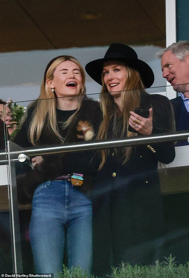 She was also seen watching on from the sides looking disappointed after a race