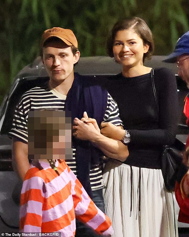 Zendaya and Tom Holland tend to avoid the spotlight anywhere in public, so it was a rare sight to see them step out for dinner in Los Angeles on Friday night