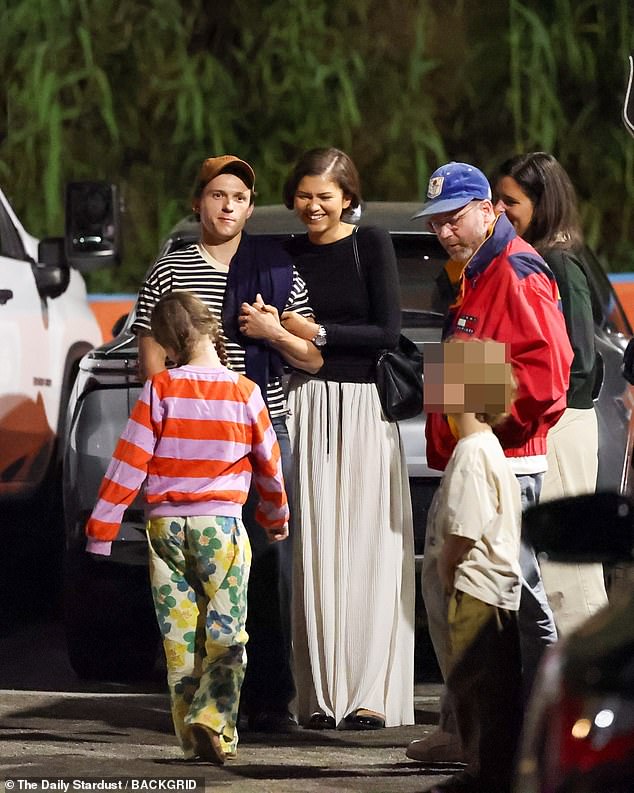 Zendaya and Holland couldn't resist putting on a loved-up display any chance they got