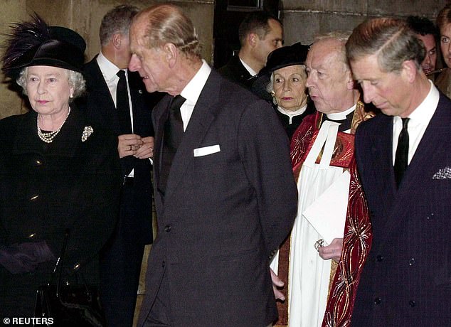 Queen Elizabeth, Prince Philip and now King Charles leave St Paul's Cathedral in 2002. Does William lack the enthusiasm of his father and his late grandmother for the church?