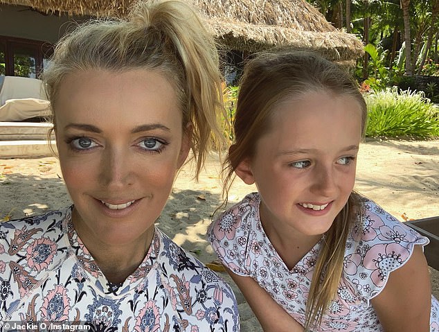 In 2023, Besties was set to host a sold-out summit at Kokomo Private Island where Jackie often holidays with daughter Kitty (right). The event was cancelled just weeks out from the big day