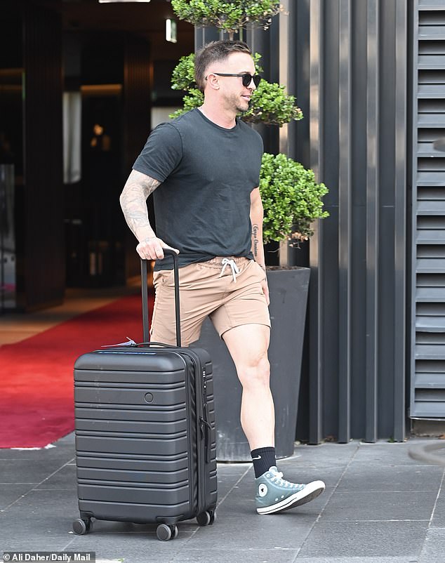 Chris was spotted leaving the hotel after calling it quits during the final Commitment Ceremony