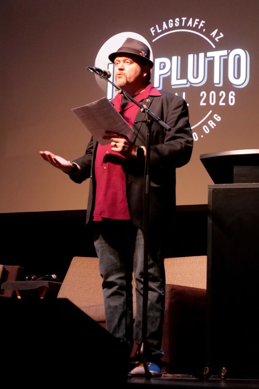 Spoken word poet Christopher Fox Graham