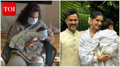 Rhea Kapoor shares first glimpse of Sonam Kapoor, Anand Ahuja’s newborn baby boy; Anil Kapoor, Sonakshi Sinha, Farah Khan react