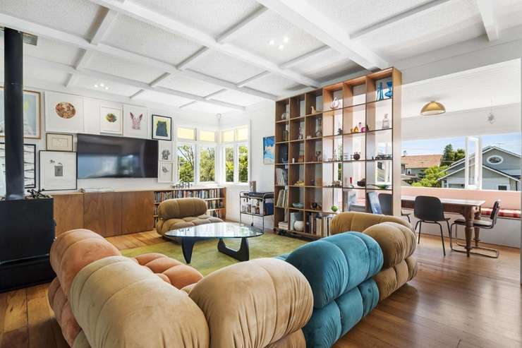 Architect Tim Dorrington and his photographer wife Emma-Jane Hetherington are selling their family home at 72 West End Road, in Auckland's Westmere. Photo / Supplied