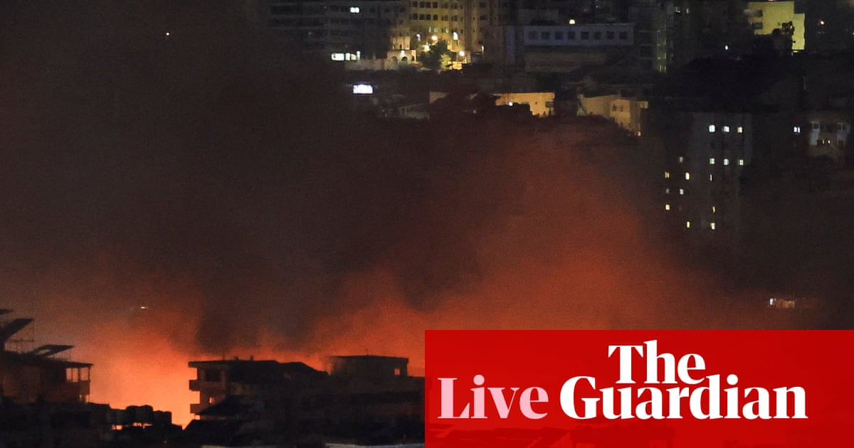 Middle East crisis live: Israel bombards Tehran and Beirut as US says attacks to intensify | World news