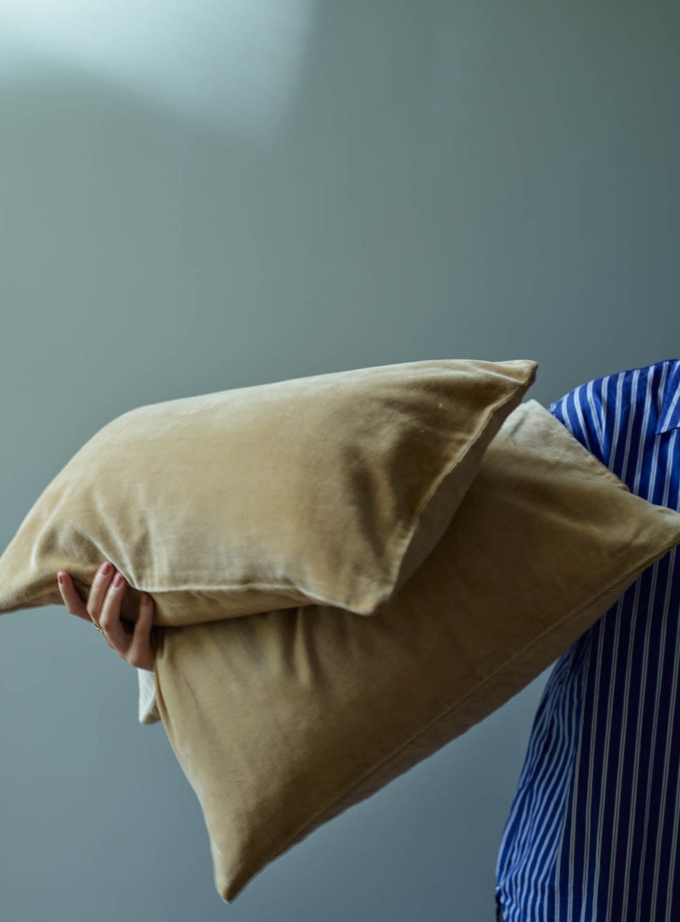 Velvet Cushion, Rectangle, Butter Yellow