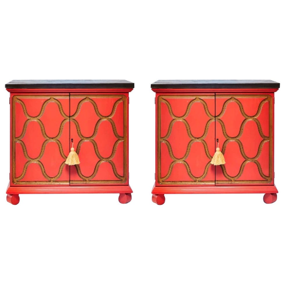 Pair of Dorothy Draper Espana Cabinets for Heritage Henredon