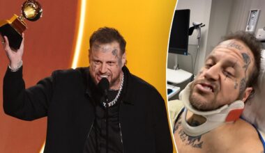 Jelly Roll attended 2026 Grammy Awards with 'secret' broken collarbone