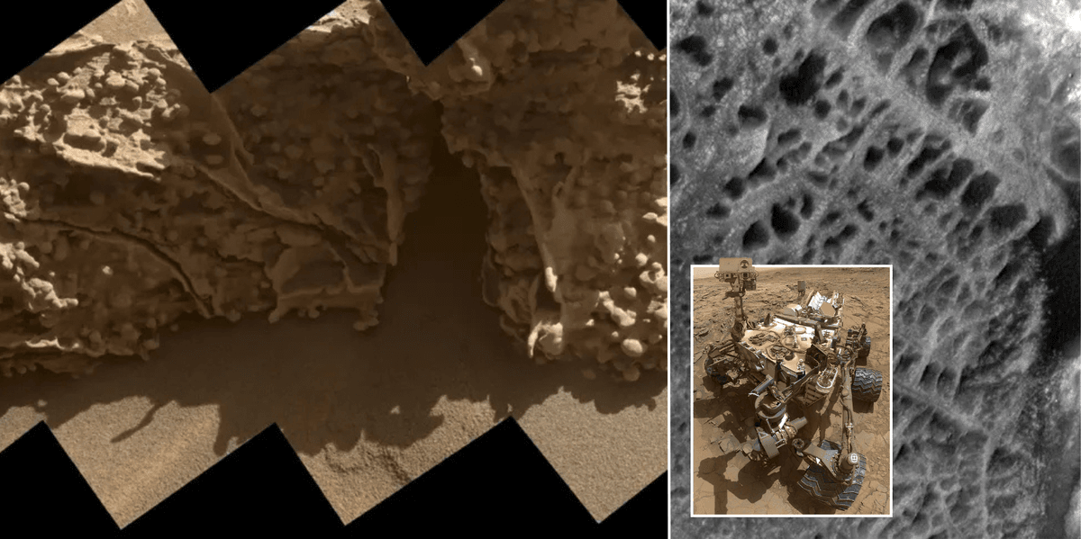 Nasa Mars rover reveals huge 'spiderwebs' on Red Planet filled with 'eggs that scientists can't explain'