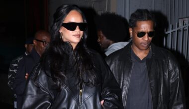 Rihanna Wears a Leather Willy Chavarria Jacket to a Comedy Show