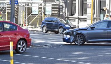 Red light runner's lunch dash ends in cop crash