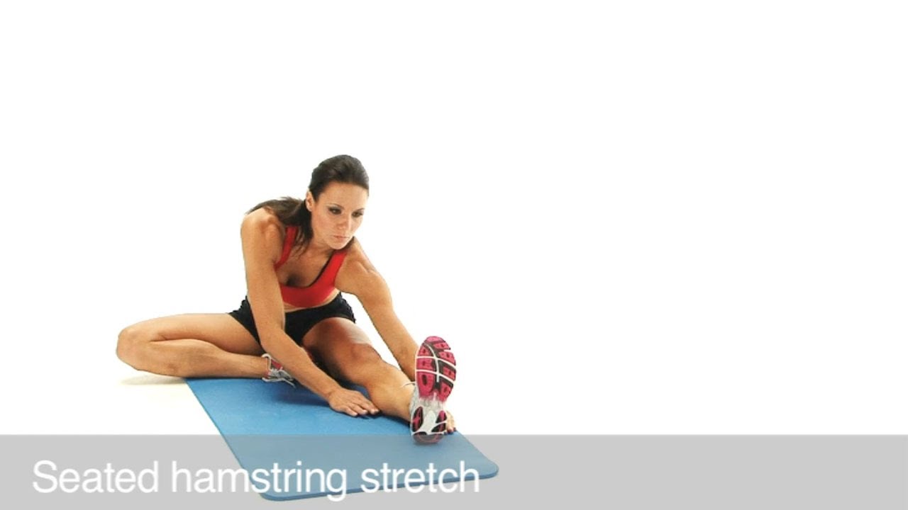 Stretching exercises - Seated hamstring stretch - YouTube