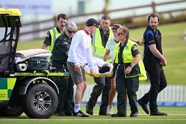 Zimbabwean batter hit by bouncer taken to hospital